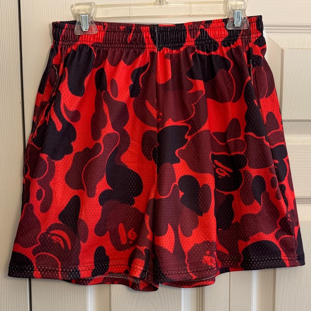 Gallery Threads Red and Black Athletic Shorts